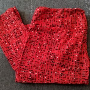 Lularoe Red TC Leggings